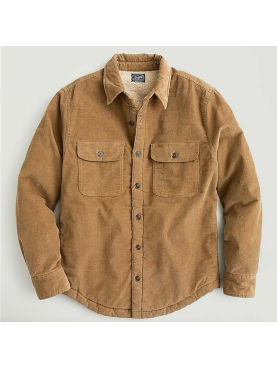 J. Crew Other - J. CREW SHERPA LINED CORDUROY CHORE JACKET size large